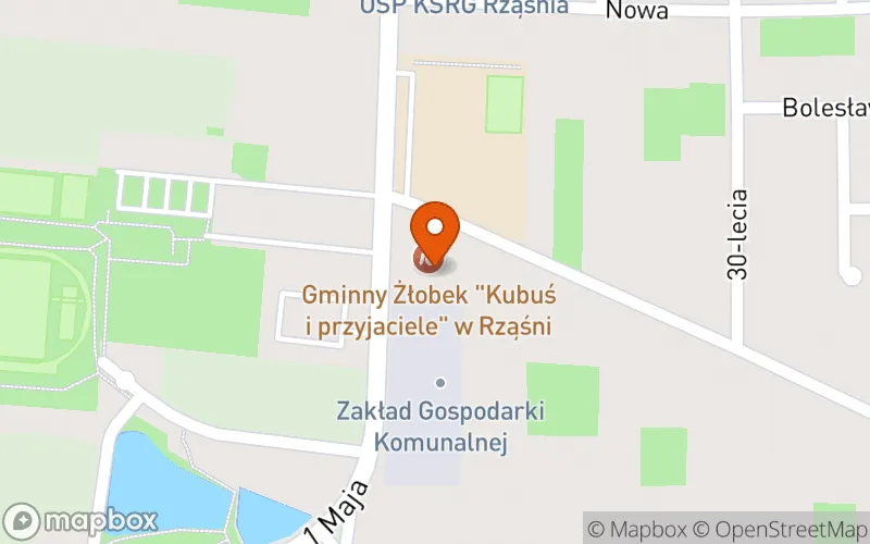 Lokalizacja: Gminny Żłobek "Kubuś i Przyjaciele" w Rząśni