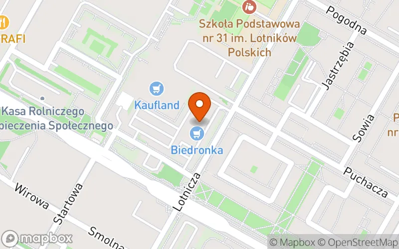 Lokalizacja: Niepubliczny Żłobek Bajkowy Dworek Lotnicza
