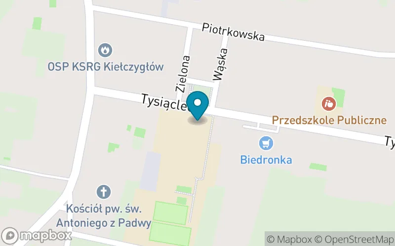 Lokalizacja: Szkoła Podstawowa im. Adama Mickiewicza w Kiełczygłowie