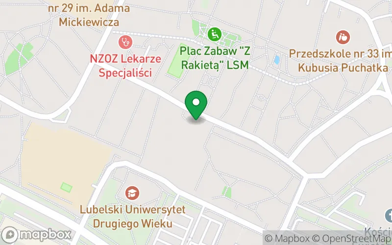 Lokalizacja: Przedszkole z Oddziałami Integracyjnymi nr 36 w Lublinie