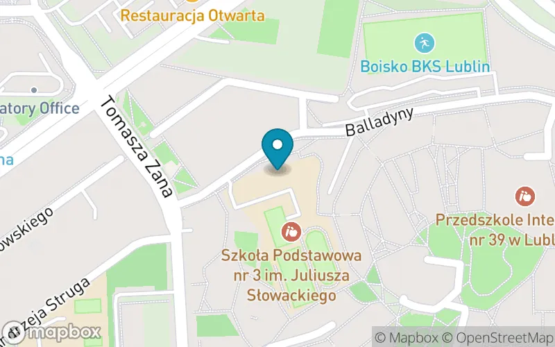 Lokalizacja: Szkoła Podstawowa nr 3 im. Juliusza Słowackiego w Lublinie