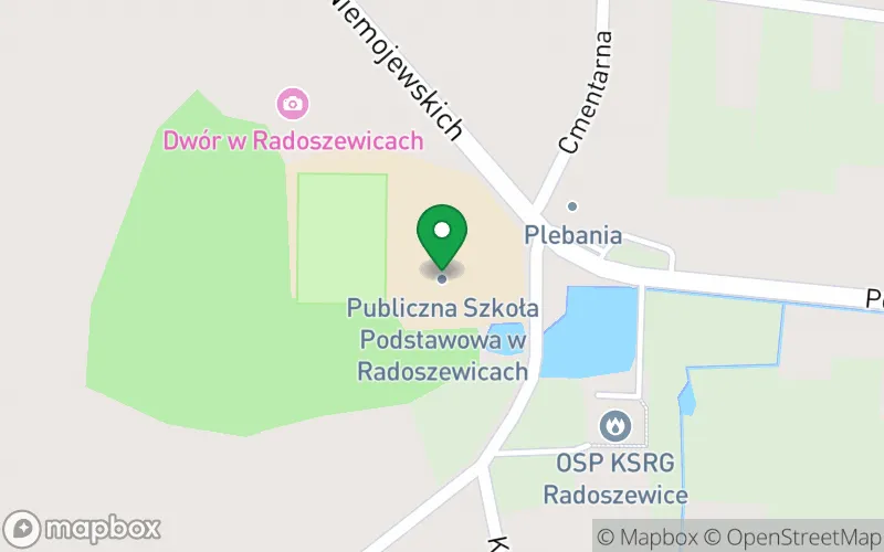 Lokalizacja: Punkt Przedszkolny w Publicznej Szkole Podstawowej w Radoszewicach