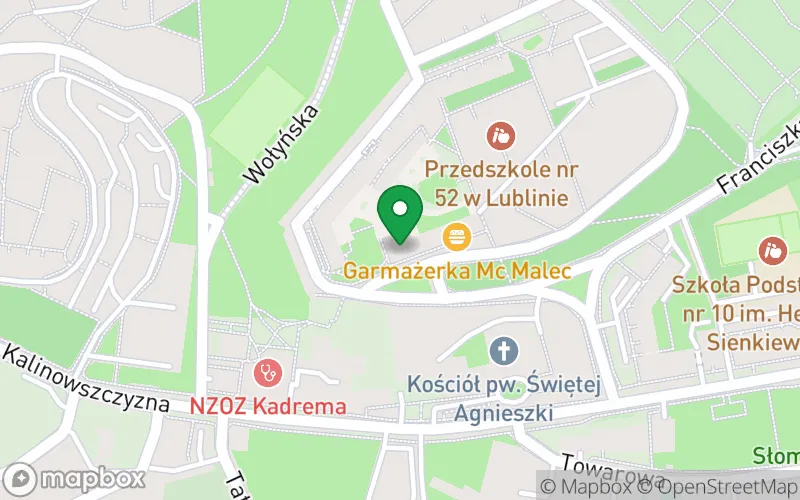 Lokalizacja: Niepubliczne Przedszkole Specjalne Tajemniczy Ogród im. F. Hodgson Burnett w Lublinie