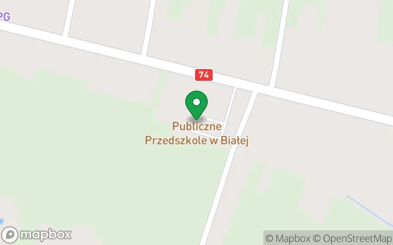 Lokalizacja: Publiczne Przedszkole w Białej