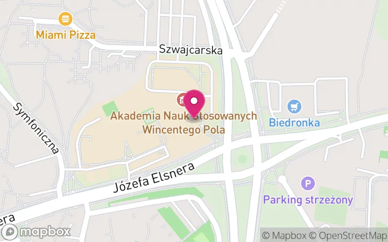 Lokalizacja: Akademia Nauk Stosowanych Wincentego Pola