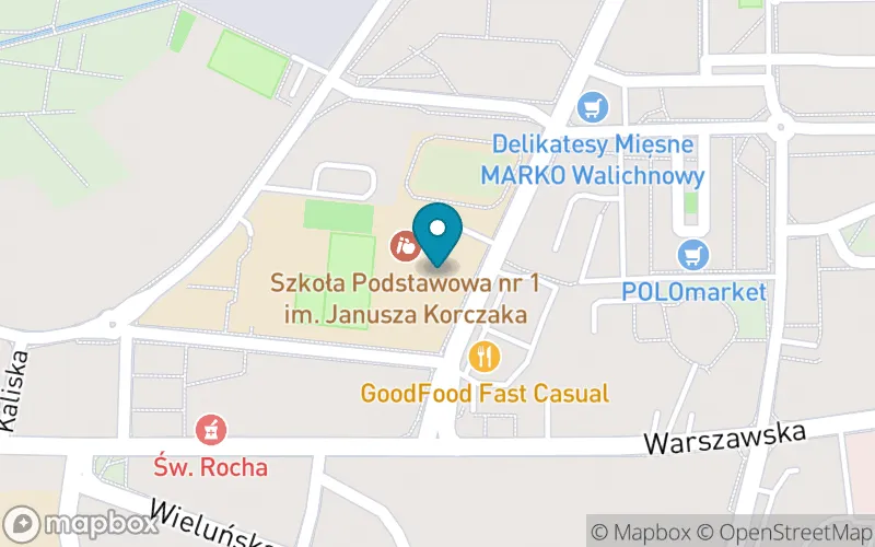 Lokalizacja: Szkoła Podstawowa nr 1 im. Janusza Korczaka w Wieruszowie