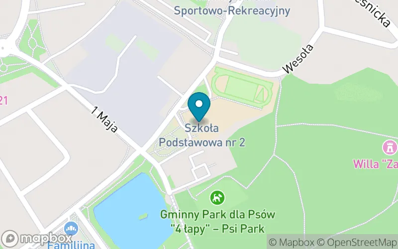 Lokalizacja: Szkoła Podstawowa nr 2 im. Gen. Leopolda Okulickiego "Niedźwiadka" w Trzebnicy