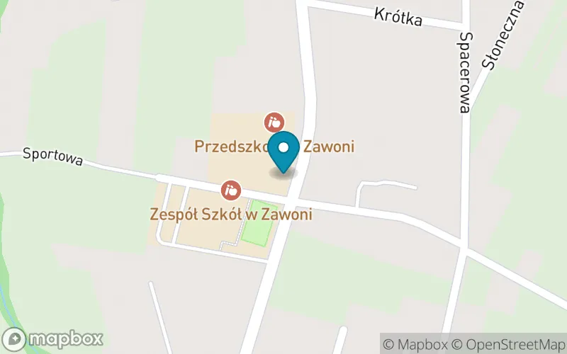 Lokalizacja: Szkoła Podstawowa w Zawoni