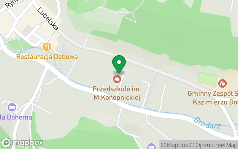 Lokalizacja: Przedszkole z Oddziałami Integracyjnymi im. Marii Konopnickiej w Kazimierzu Dolnym