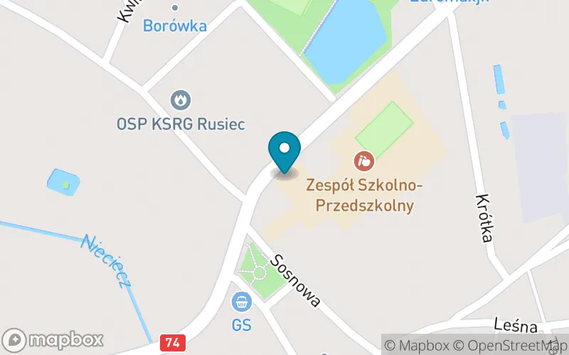 Lokalizacja: Szkoła Podstawowa im. Tadeusza Kościuszki z Oddziałami Integracyjnymi w Zespole Szkolno-Przedszkolnym w Ruścu