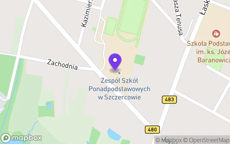Lokalizacja: Branżowa Szkoła I Stopnia w Szczercowie