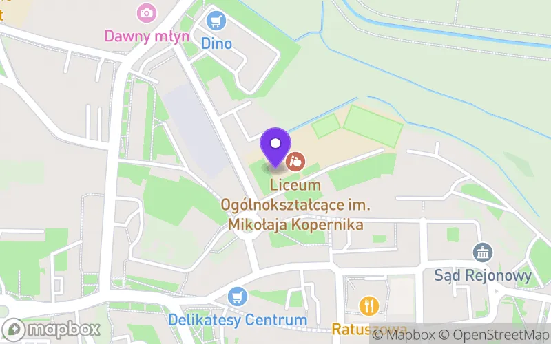 Lokalizacja: Liceum Ogólnokształcące im. Mikołaja Kopernika w Wołowie