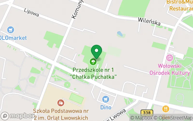 Lokalizacja: Przedszkole nr 1 "Chatka Puchatka" w Wołowie