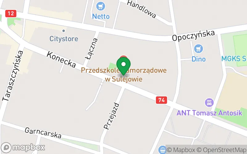 Lokalizacja: Samorządowe Przedszkole w Sulejowie