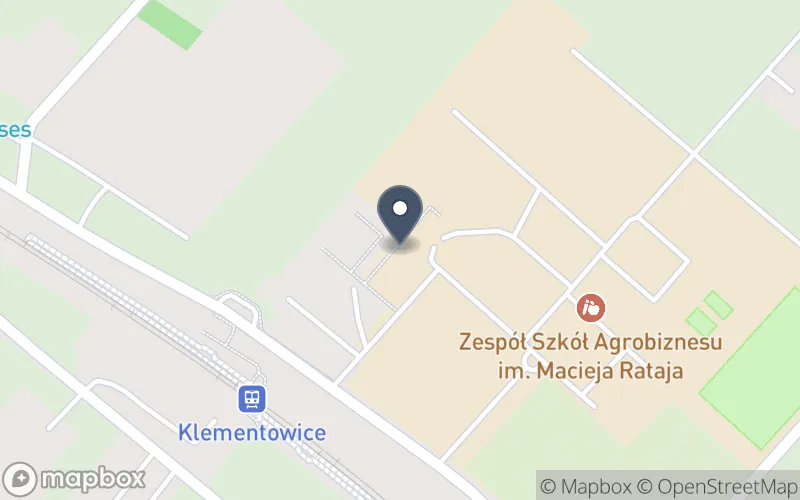 Lokalizacja: Zespół Szkół Agrobiznesu im. Macieja Rataja w Klementowicach