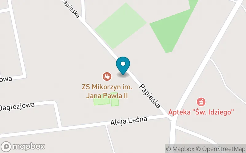 Lokalizacja: Szkoła Podstawowa im. Jana Pawła II w Mikorzynie