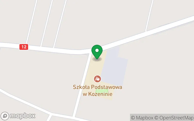Lokalizacja: Punkt Przedszkolny z Siedzibą w Publicznej Szkole Podstawowej w Kozeninie