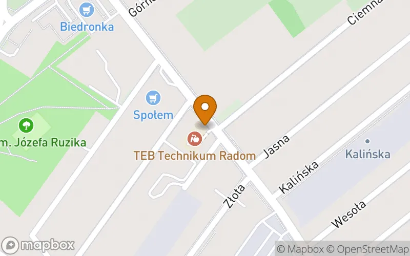 Lokalizacja: Niepubliczna Szkoła Policealna TEB Edukacja w Radomiu