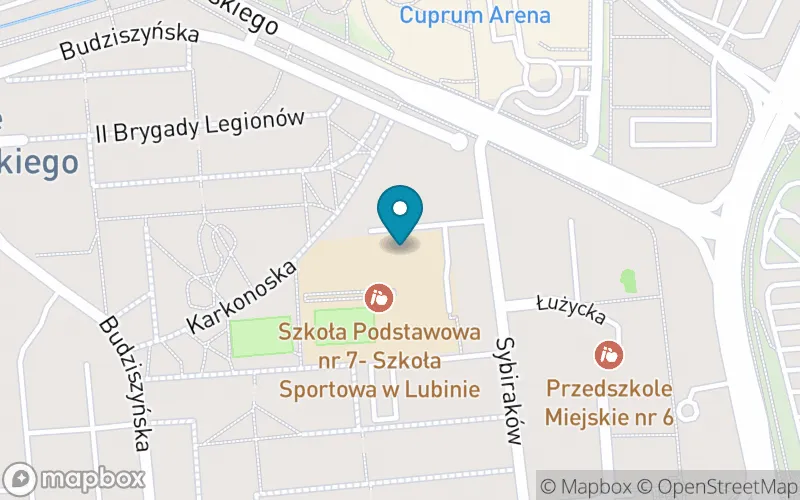 Lokalizacja: Szkoła Podstawowa nr 7- Szkoła Sportowa w Lubinie