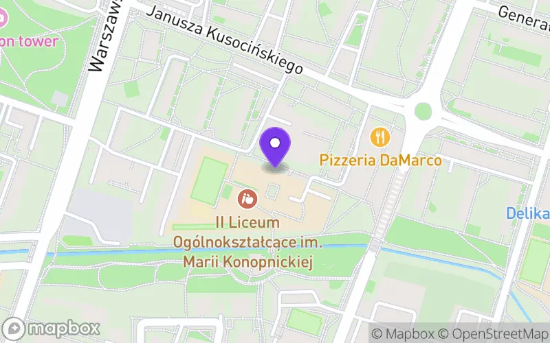 Lokalizacja: II Liceum Ogólnokształcące im. Marii Konopnickiej w Radomiu