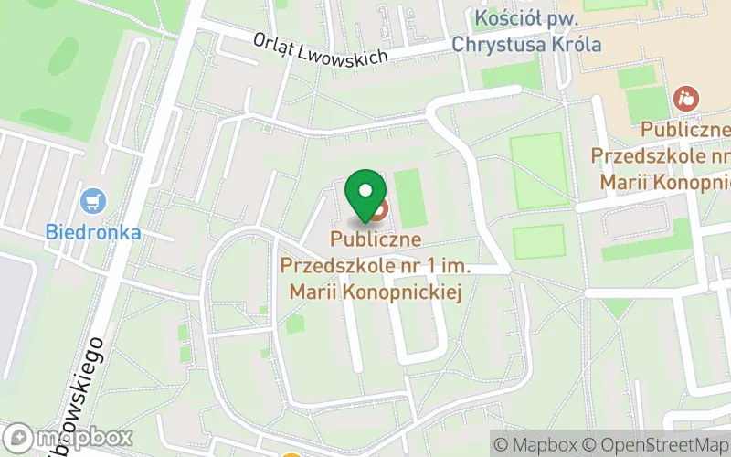 Lokalizacja: Przedszkole Publiczne nr 1 im. Marii Konopnickiej w Radomiu
