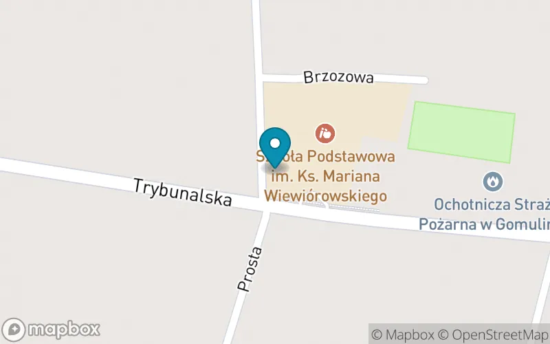 Lokalizacja: Szkoła Podstawowa im. Ks. Mariana Wiewiórowskiego w Gomulinie