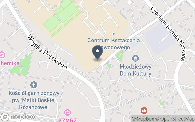 Lokalizacja: Zespół Szkół Technicznych im. Marii Skłodowskiej-Curie w Puławach