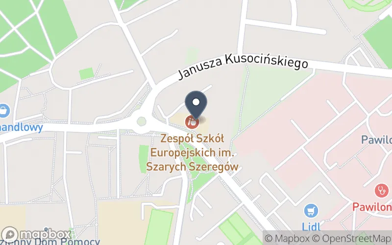 Lokalizacja: Zespół Szkół Europejskich im. Szarych Szeregów w Puławach