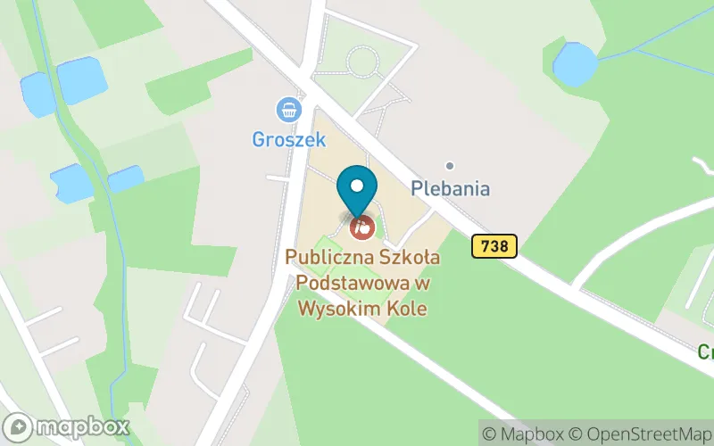 Lokalizacja: Publiczna Szkoła Podstawowa im. Marii Skłodowskiej - Curie w Wysokim Kole