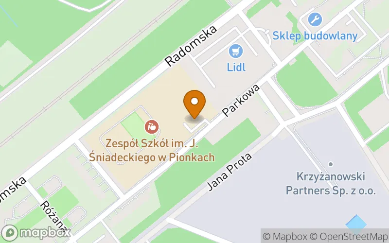 Lokalizacja: II Szkoła Policealna w Pionkach
