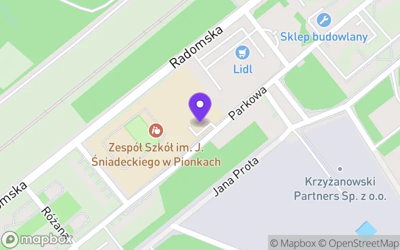 Lokalizacja: II Liceum Ogólnokształcące w Pionkach