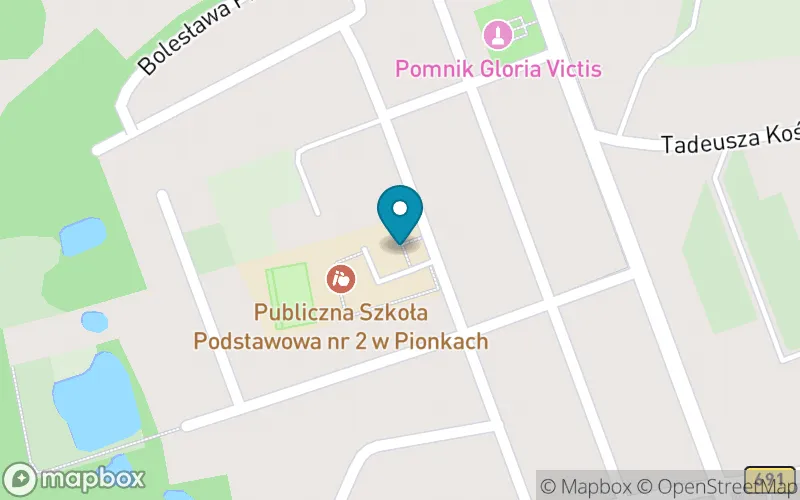 Lokalizacja: Publiczna Szkoła Podstawowa nr 2 im. Bolesława Prusa w Pionkach
