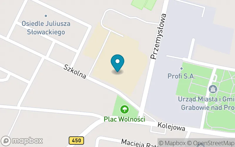 Lokalizacja: Szkoła Podstawowa im. UNICEF w Grabowie nad Prosną