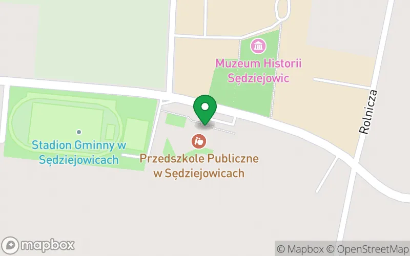 Lokalizacja: Przedszkole Publiczne w Sędziejowicach