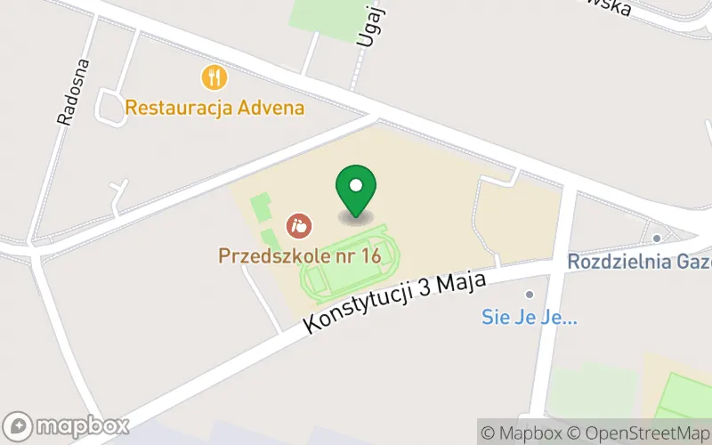 Lokalizacja: Przedszkole nr 16 w Tomaszowie Mazowieckim