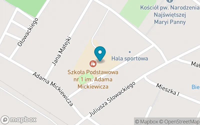 Lokalizacja: Szkoła Podstawowa im. Adama Mickiewicza Małomice