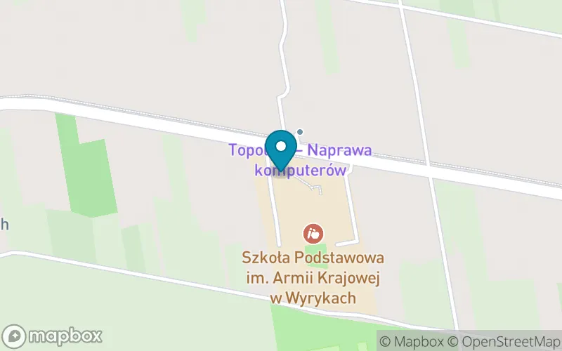 Lokalizacja: Szkoła Podstawowa im. Armii Krajowej w Wyrykach