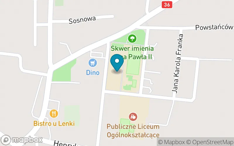 Lokalizacja: Publiczna Szkoła Podstawowa im. Bolesława Chrobrego w Wąsoszu