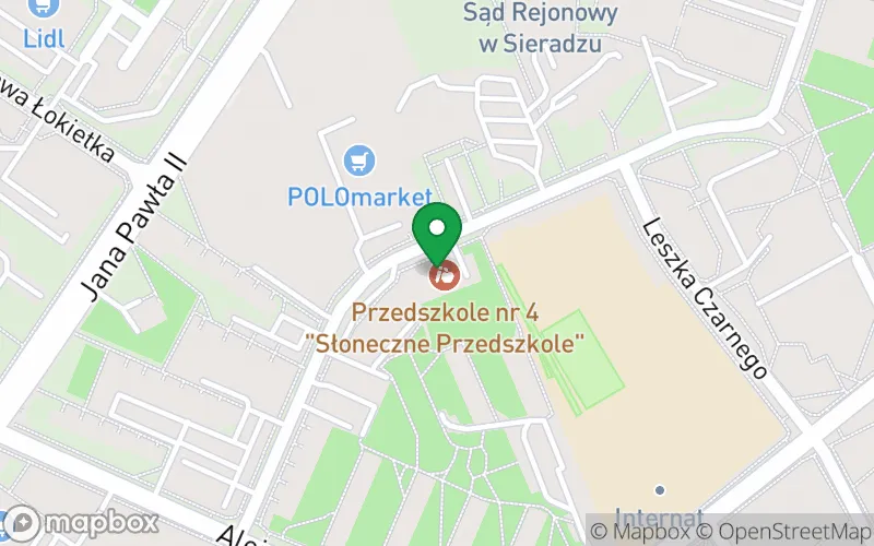 Lokalizacja: Przedszkole nr 4 "Słoneczne Przedszkole w Sieradzu