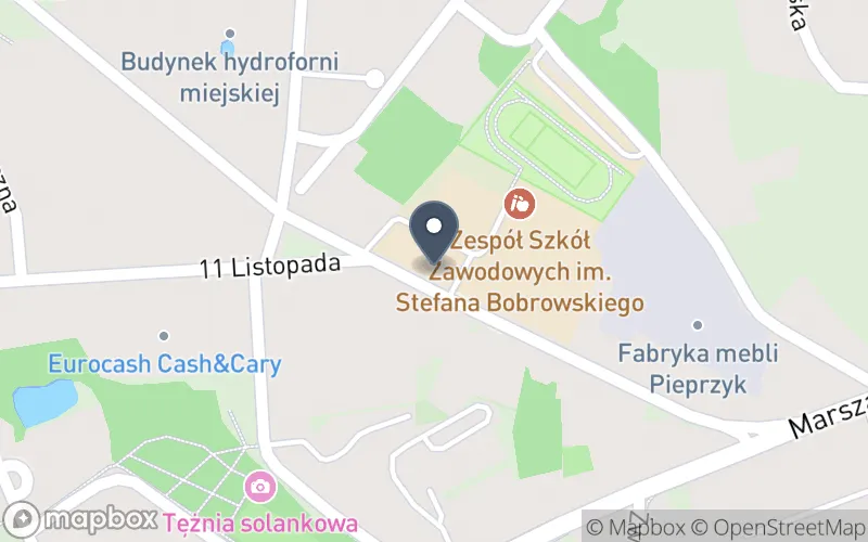 Lokalizacja: Zespół Szkół Zawodowych im. Stefana Bobrowskiego w Rawiczu