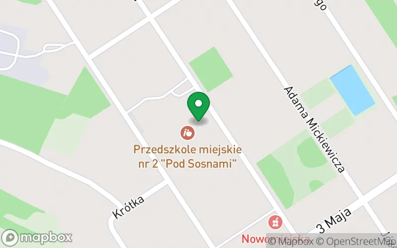 Lokalizacja: Przedszkole Miejskie nr 2 "Pod Sosnami" w Tuszynie