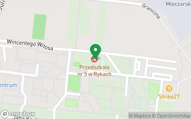 Lokalizacja: Samorządowe Przedszkole nr 5 im. Ewy Szelburg - Zarembiny w Rykach