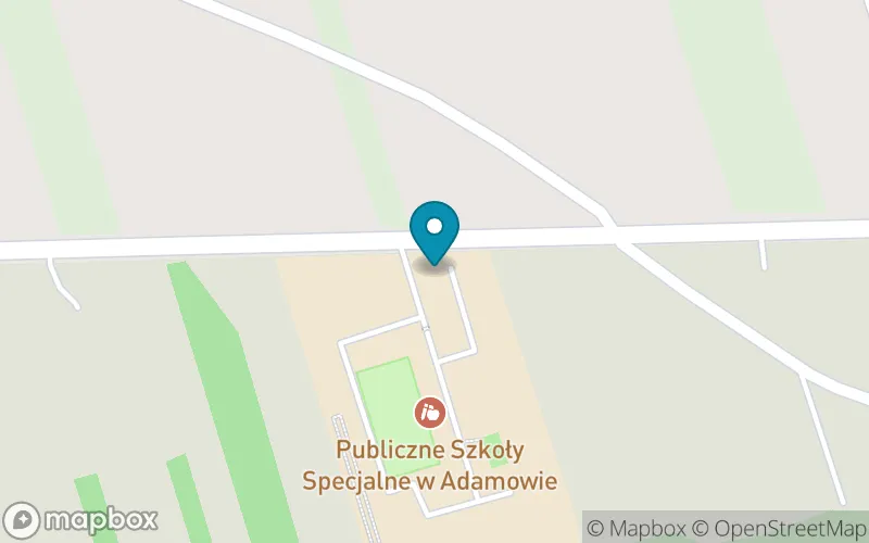 Lokalizacja: Publiczna Szkoła Ponadpodstawowa Specjalna Przysposabiająca do Pracy w Adamowie
