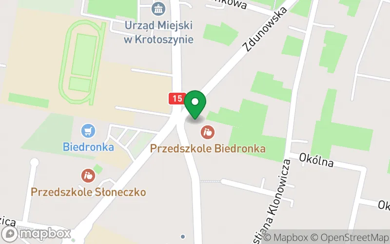 Lokalizacja: Przedszkole nr 2 w Krotoszynie