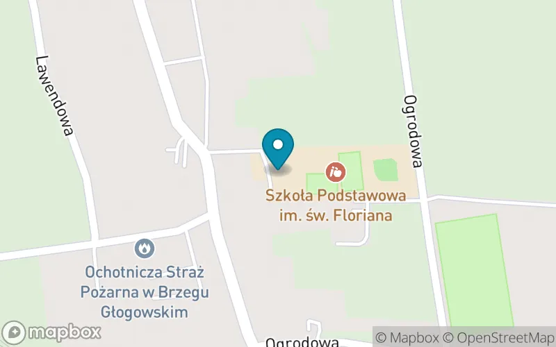 Lokalizacja: Szkoła Podstawowa im. Św. Floriana w Brzegu Głogowskim
