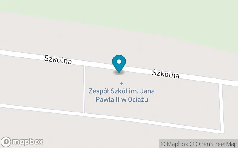 Lokalizacja: Szkoła Podstawowa Imienia Jana Pawła II w Ociążu