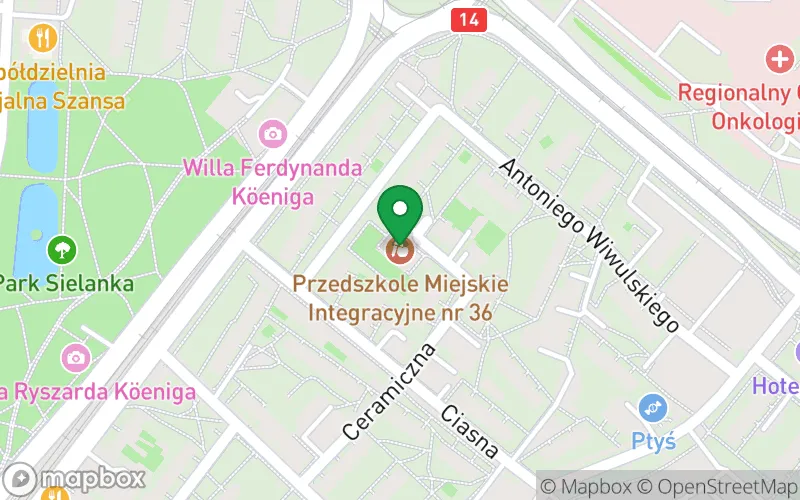 Lokalizacja: Przedszkole Miejskie nr 36 - Integracyjne