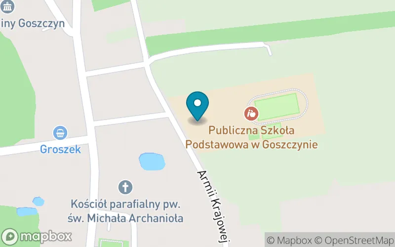 Lokalizacja: Publiczna Szkoła Podstawowa w Goszczynie