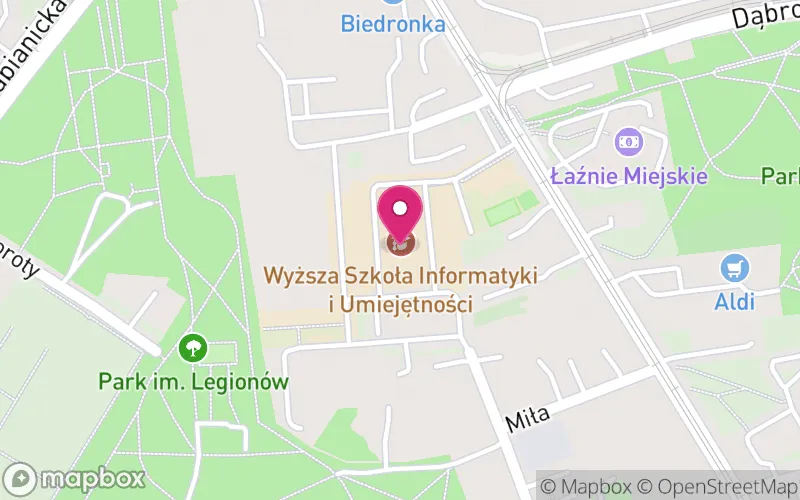 Lokalizacja: Wyższa Szkoła Informatyki i Umiejętności