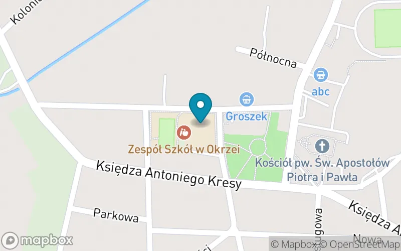 Lokalizacja: Szkoła Podstawowa im. Henryka Sienkiewicza w Okrzei